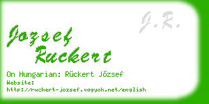jozsef ruckert business card