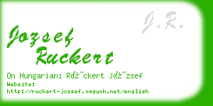 jozsef ruckert business card